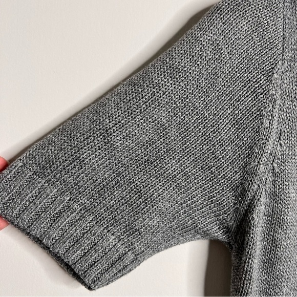 Lulu's Womens Size Small Coffee Date Grey Turtleneck Midi Sweater Dress Knit - Picture 7 of 13